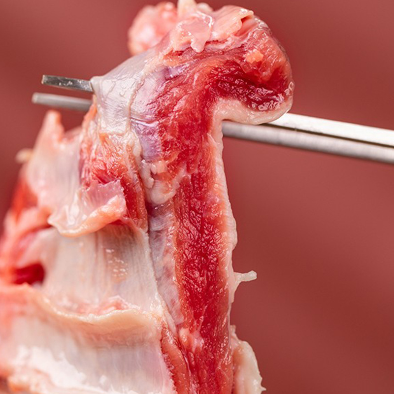 食无竹 原切剔骨羔羊排肉500g 肥瘦相间 原切无注水非调理不拼接羔羊高清大图