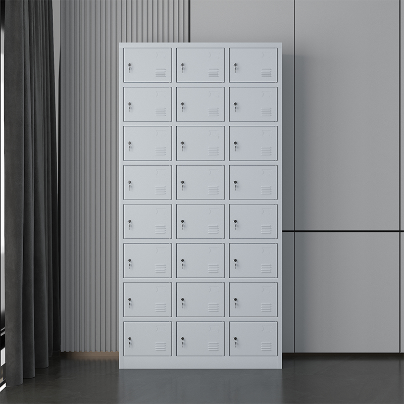 中豫鑫泽ZYXZ4071971铁皮更衣柜储物柜寄存包柜24门更衣柜(加厚款)高清大图