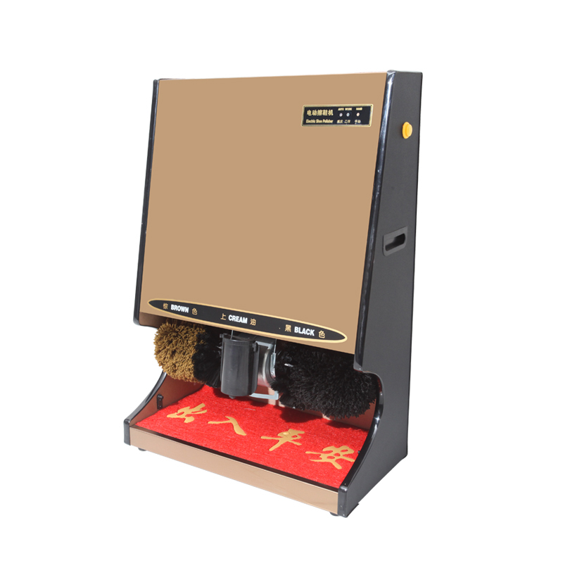 践程 檫鞋机 自动家用感应擦鞋机公用酒店大堂电动钛金刷鞋机器