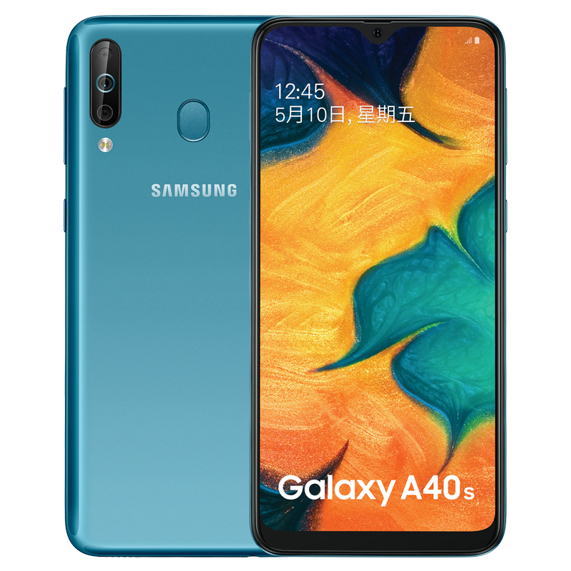 三星 Galaxy A40s 6GB+64GB 水光蓝 超广角后置三摄 大容量电池 移动联通电信全网通4G全面屏手机