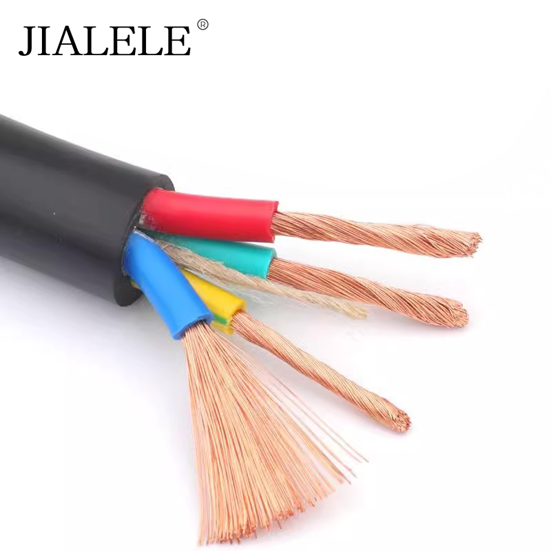 JIALELE 橡套电缆 YC4*4平方 额定电压220V 米高清大图