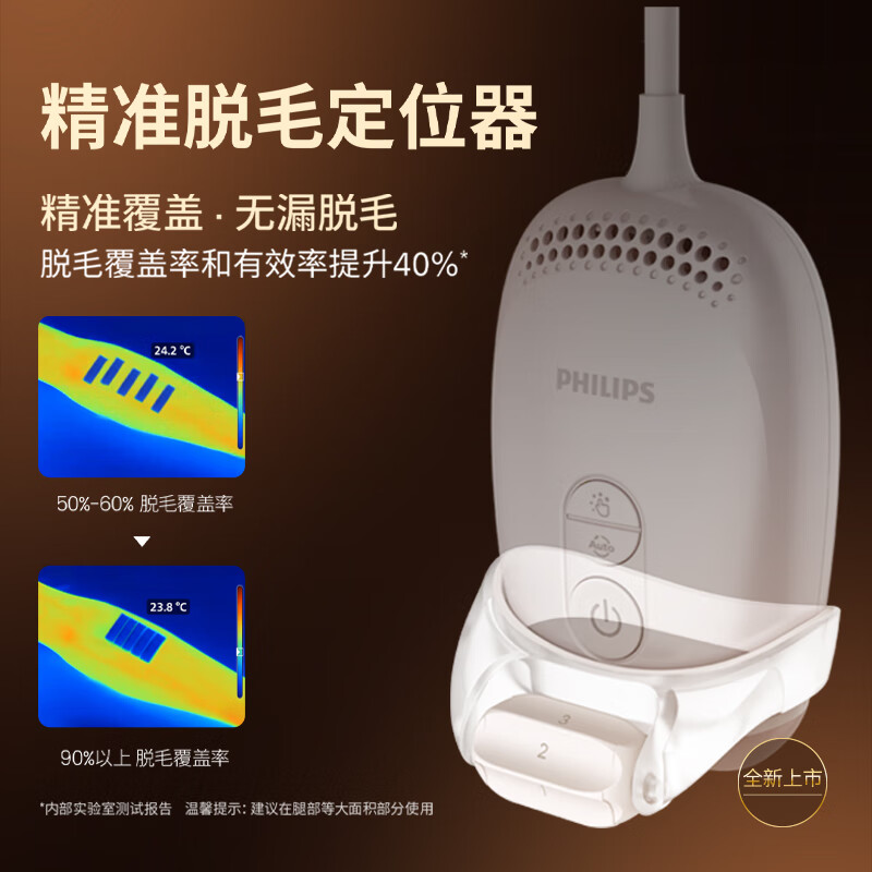 飞利浦脉冲光脱毛仪冰点蓝宝石无痛脱毛男女士腋下剃毛器 生日礼物高清大图