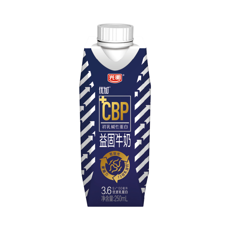 光明 优加 益固牛奶 1.5倍乳源 250ml*10盒 送礼佳品