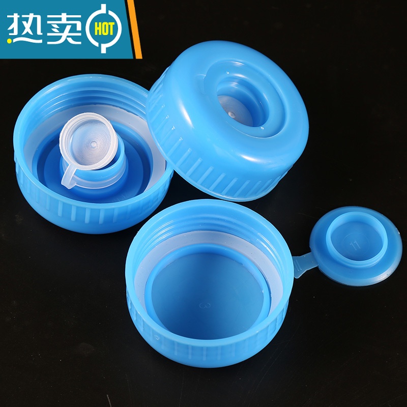 敬平纯净水桶盖螺纹盖饮水机桶盖矿泉水桶装水盖密封盖饮水桶盖子 全密封螺纹盖 4个装高清大图