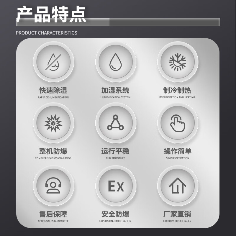 英鹏(GYPEX) BHF-9 防爆恒温恒湿机 3匹 实验室石油化工立柜式恒温恒湿空调高清大图