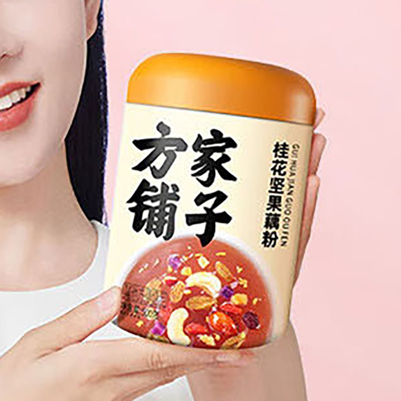 方家铺子 500g 桂花坚果藕粉 (罐)