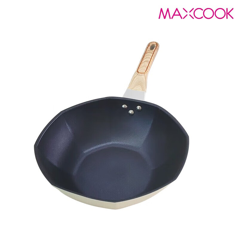 美厨(MAXCOOK) 炒锅 燃气煤气灶电磁炉通用 32cm 精铁MCLP-617高清大图