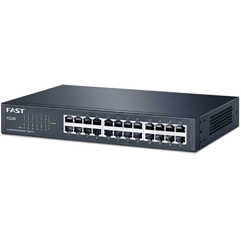 迅捷(FAST) FS24 24口双12口交换机分线器网线分流器