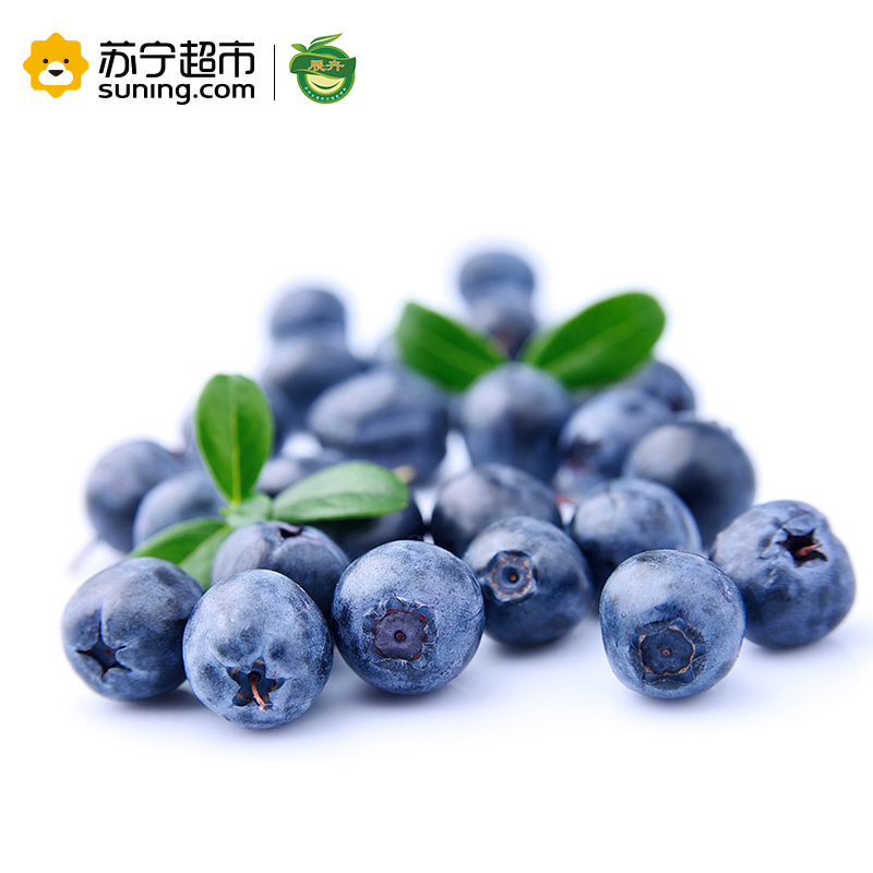 展卉 国产蓝莓4盒装 约125g/盒 新鲜水果