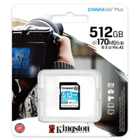 金士顿(Kingston)512G U3 V30内存卡 SD存储卡 读速170MB/s 高速版 4K超高清视频 终身保固