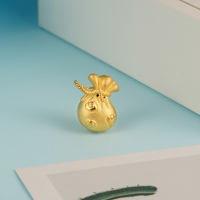 金一 足金3D硬金福袋吊坠通用款黄金吊坠 不含项链 (定价) ACB047 约1.47g
