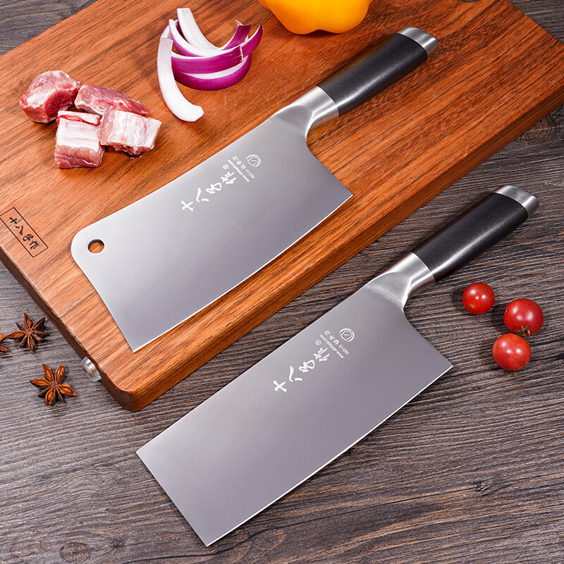 十八子作 家用菜刀组合银宇两件套刀SL2136-A/B高清大图