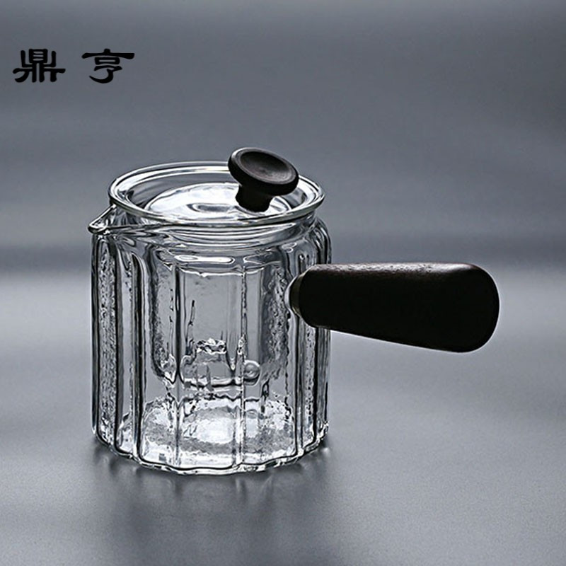 鼎亨耐热日式锤纹玻璃壶泡茶煮茶两用小青柑壶花茶普洱茶壶功夫茶