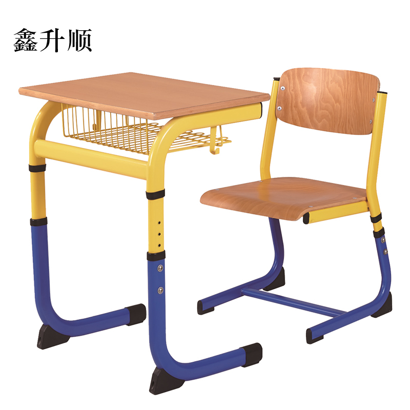 鑫升顺中小学生辅导培训家用学习课桌椅活动钢木[工厂现做 7天内发货]