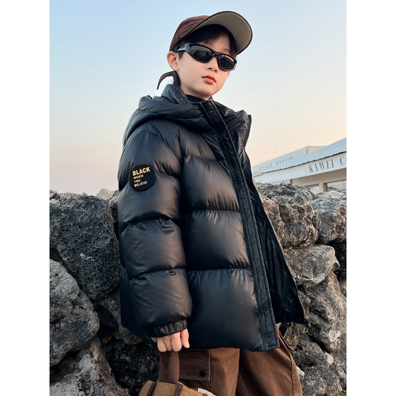 男童羽绒服新款中大童男孩冬装加厚潮牌免洗外套儿童冬季洋气