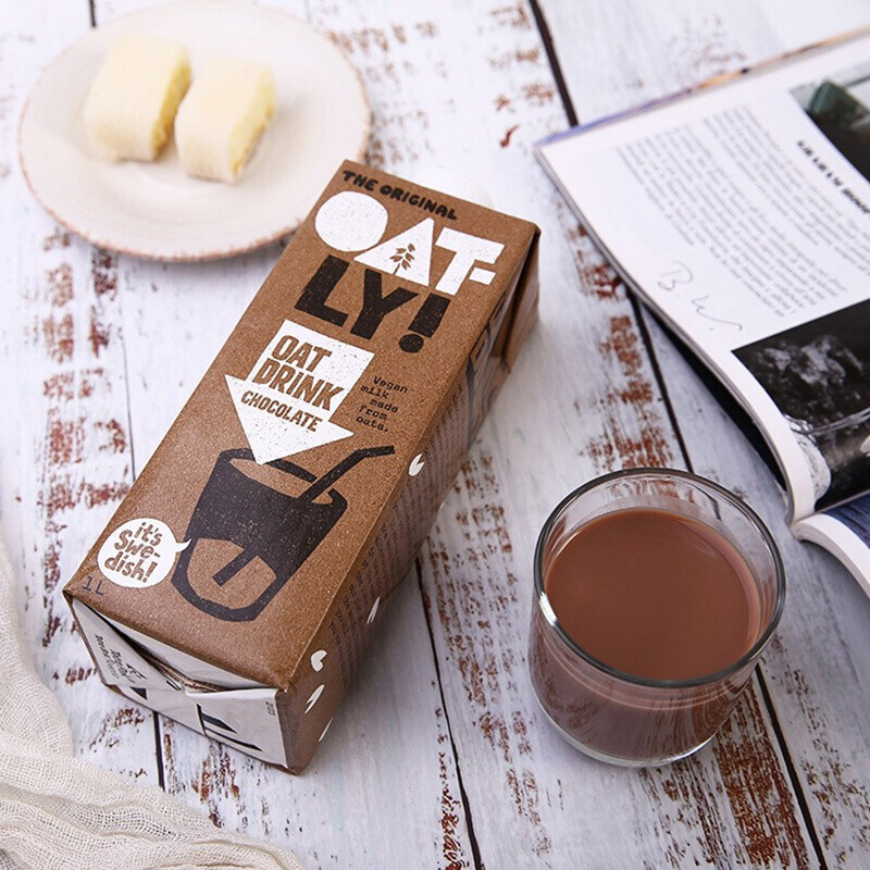 oatly噢麦力 咖啡大师1L+巧克力燕麦露1L 植物蛋白饮料 随心早餐组合