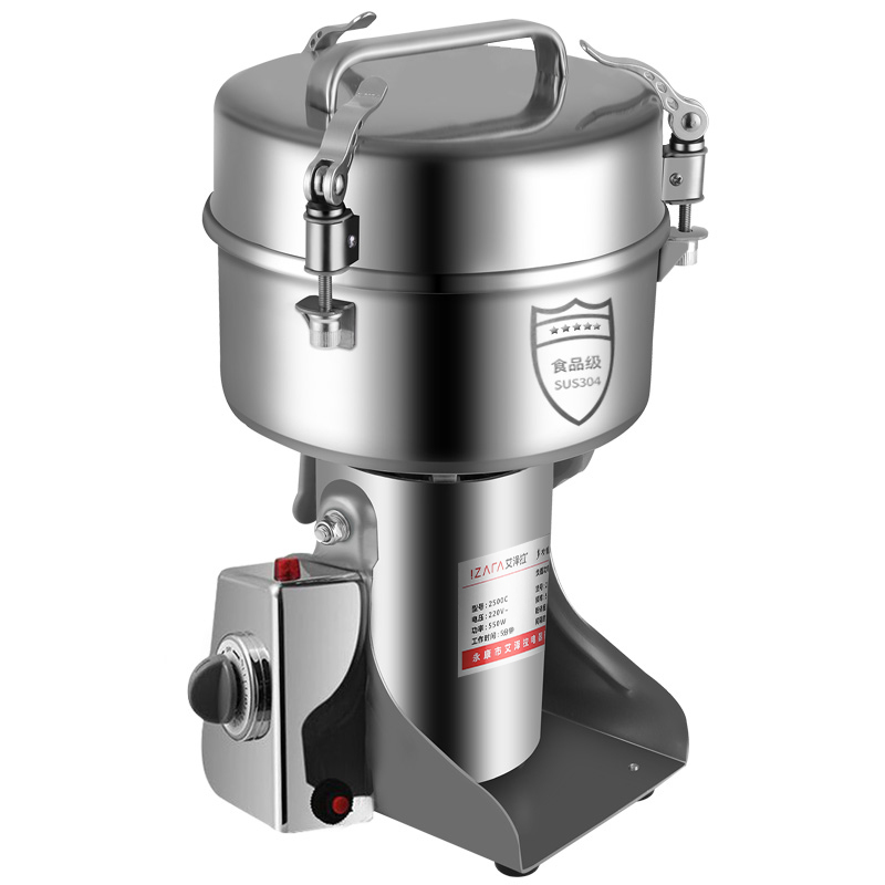 新款2500克商用磨粉机中药打粉机家用超细研磨机黄金蛋三七中药材粉碎