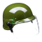 鸣固 TS215632646 德式绿色带面罩防爆头盔