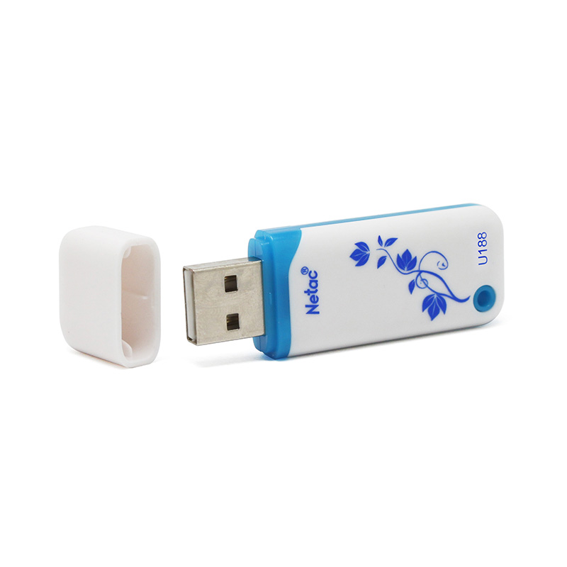 朗科(Netac)U盘8G U188青花8G优盘 创意个性盖帽 带指示灯高清大图