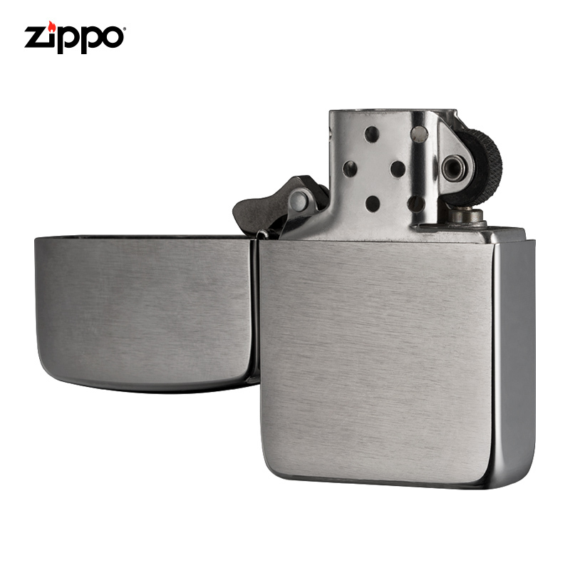 美国zippo打火机芝宝1941复刻拉丝镀铬1941