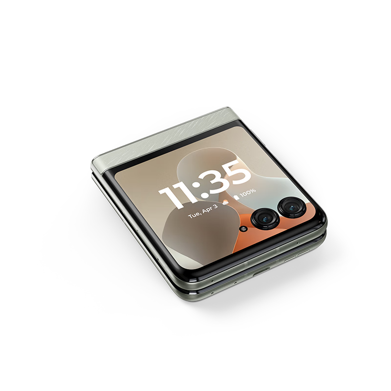 摩托罗拉moto razr 60 第六代折叠屏手机 60万次折叠认证 女生手机 12+512G 棉花糖白高清大图