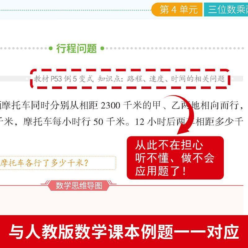 玩转数学应用题(人教版) 小学三年级 [正版]玩转应用题2023新版数学思维训练小学数学一二年级三年级四年级五六年级上册