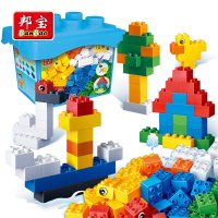 【大颗粒】邦宝拼插塑料早教具大积木益智儿童DIY玩具创意桶8470