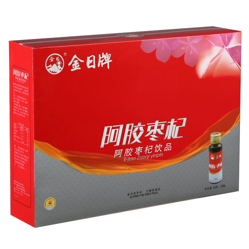 金日 阿胶枣杞饮品口服液30mlx16瓶 礼盒装
