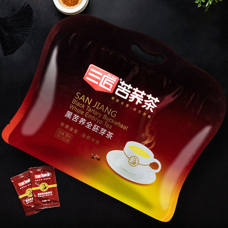 三匠 500g 养生茶全胚芽黑苦荞茶 (袋)