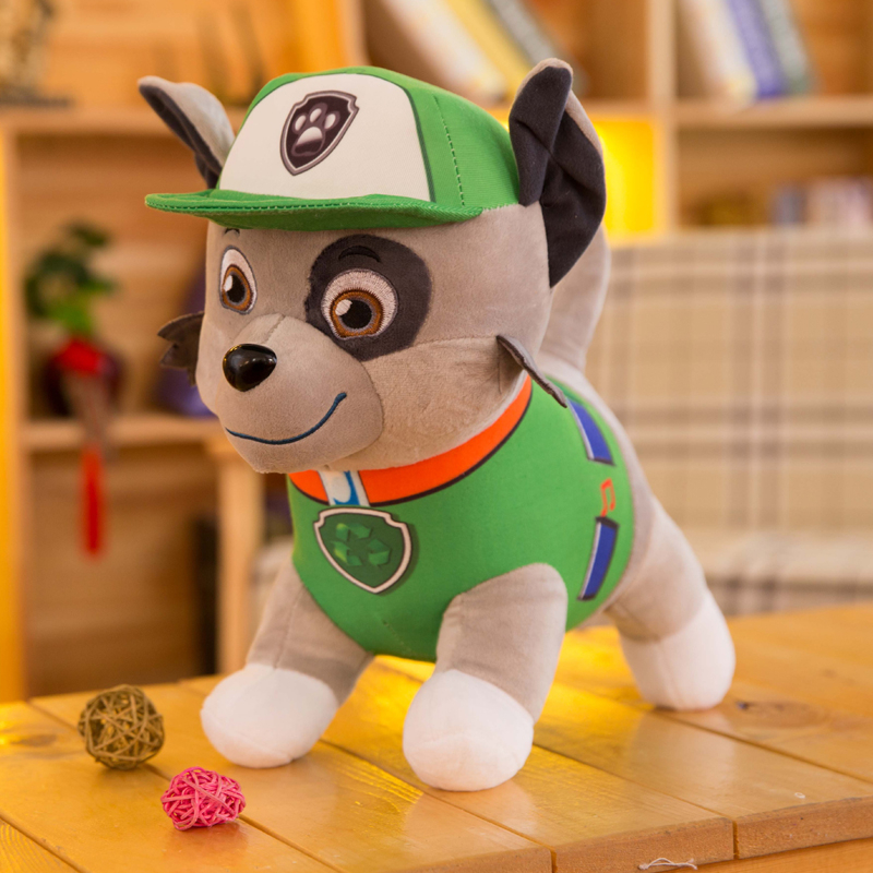 狗狗巡逻队汪汪队阿奇立大功毛绒玩具公仔旺旺狗布娃娃儿童女 灰灰