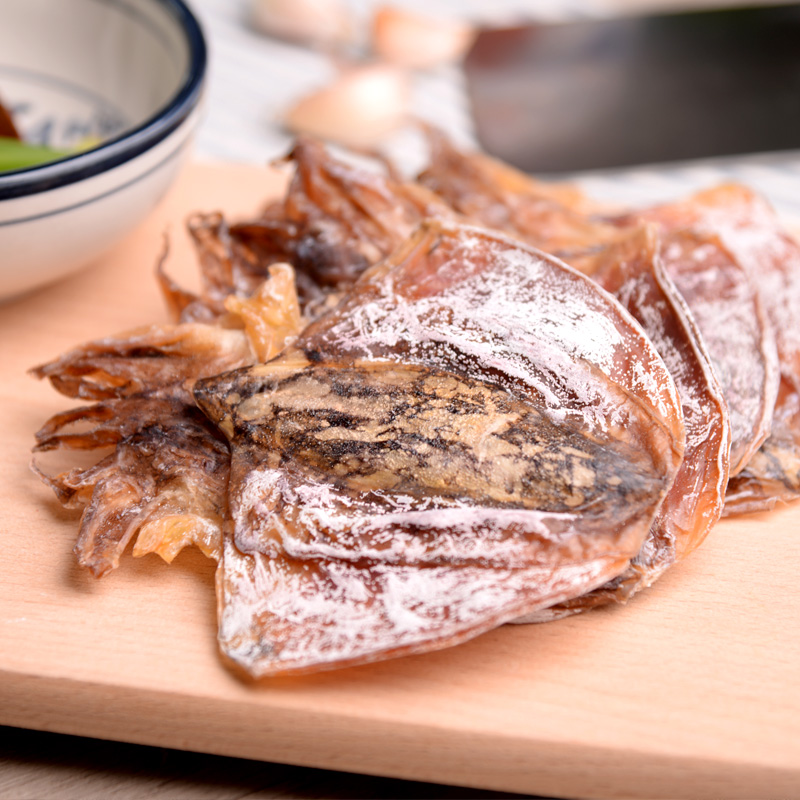 绿帝本港墨鱼干劲道有韧性干度足口感鲜自然晾晒咸淡适中225g高清大图