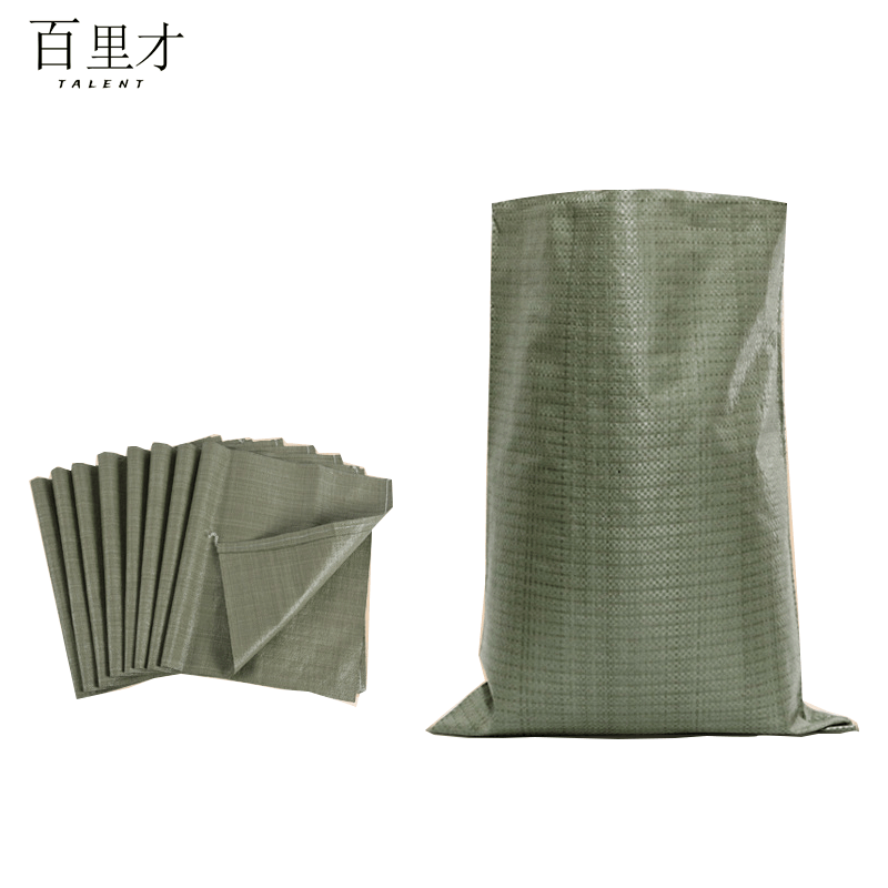 百里才 编织袋 包装袋 灰 50*80cm 条图片