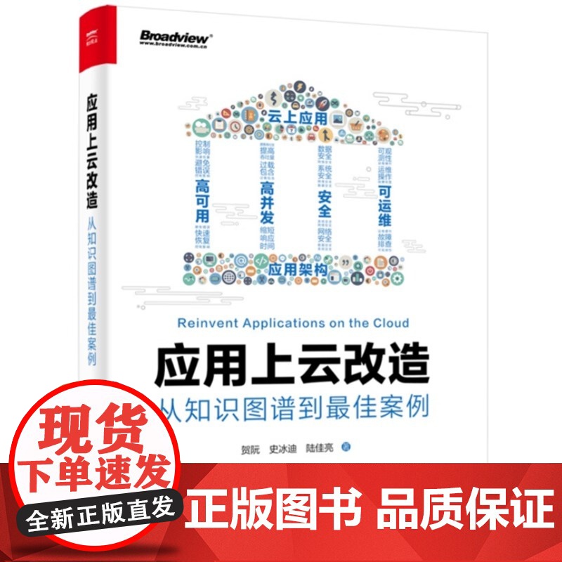 应用上云改造 从知识图谱到最佳案例 贺阮 史冰迪 陆佳亮 著 云上应用的功能性设计 高可用设计等 电子工业出版社高清大图