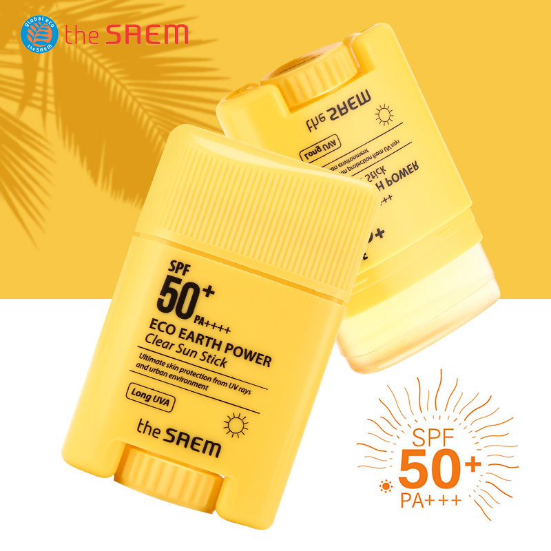 the saem得鲜爱可透明防晒霜 补水保湿焕白SPF50 学生户外隔离防晒16g