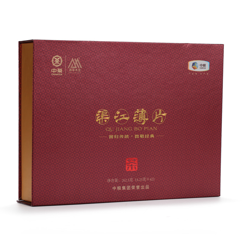 中茶 百年木仓 湖南安化黑茶 渠江薄片 礼盒装262.5g