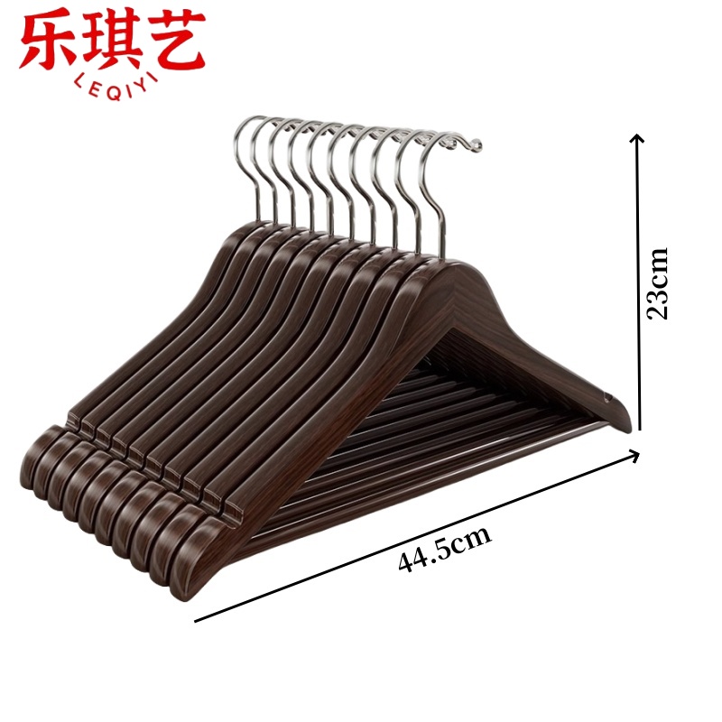 乐琪艺 木质衣架 44.5*23cm(10个)组高清大图