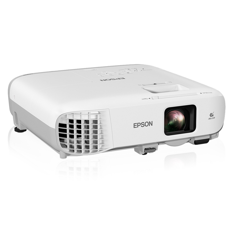 爱普生(EPSON)CB-970[幕布+免费安装]高亮商务办公教学投影机家用高清投影仪XGA