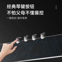 优盟(UM)中式抽油烟机家用大吸力壁挂式浅腔厨房抽吸油烟机-UG101F(蓝纹款)