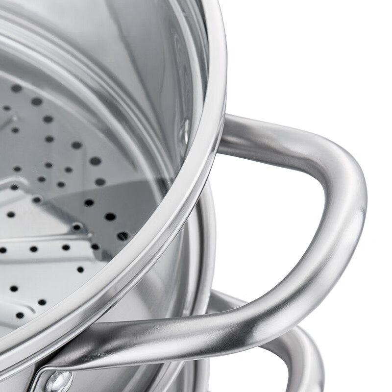 德世朗 DFS-Z036A 真心“蒸”意-两层多用蒸锅 双层大容量不锈钢蒸锅 28cm高清大图