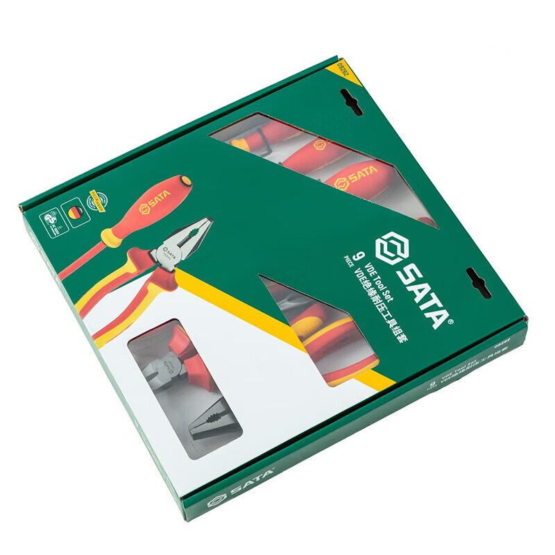世达(SATA)9件VDE绝缘耐压工具组套09262(单位:套)高清大图