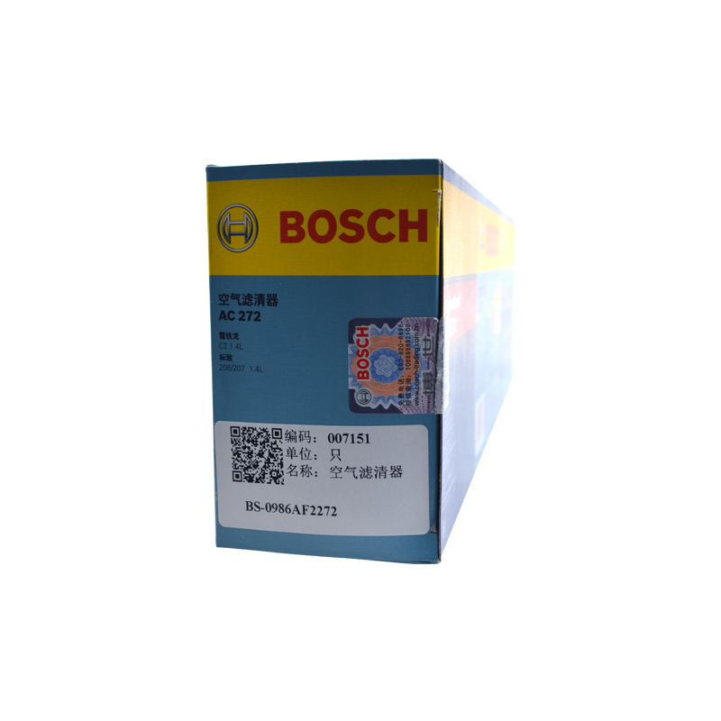 国产博世(BOSCH)空气滤清器0986AF2272 空滤 空气格 空气滤芯 雪铁龙C2 1.4L 06-13款