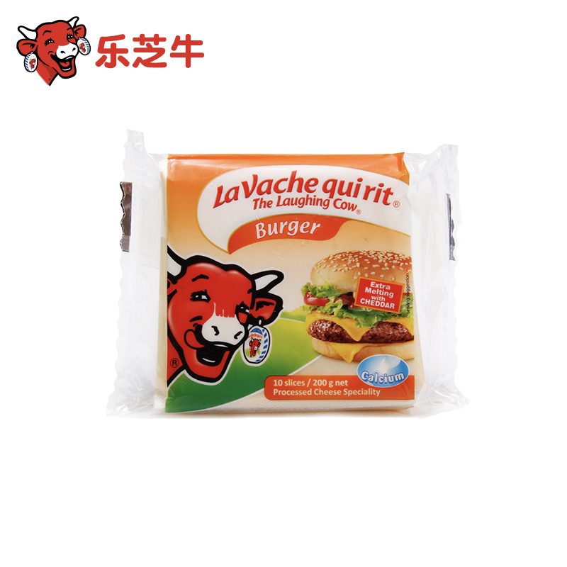 乐芝牛汉堡车达切片奶酪200g