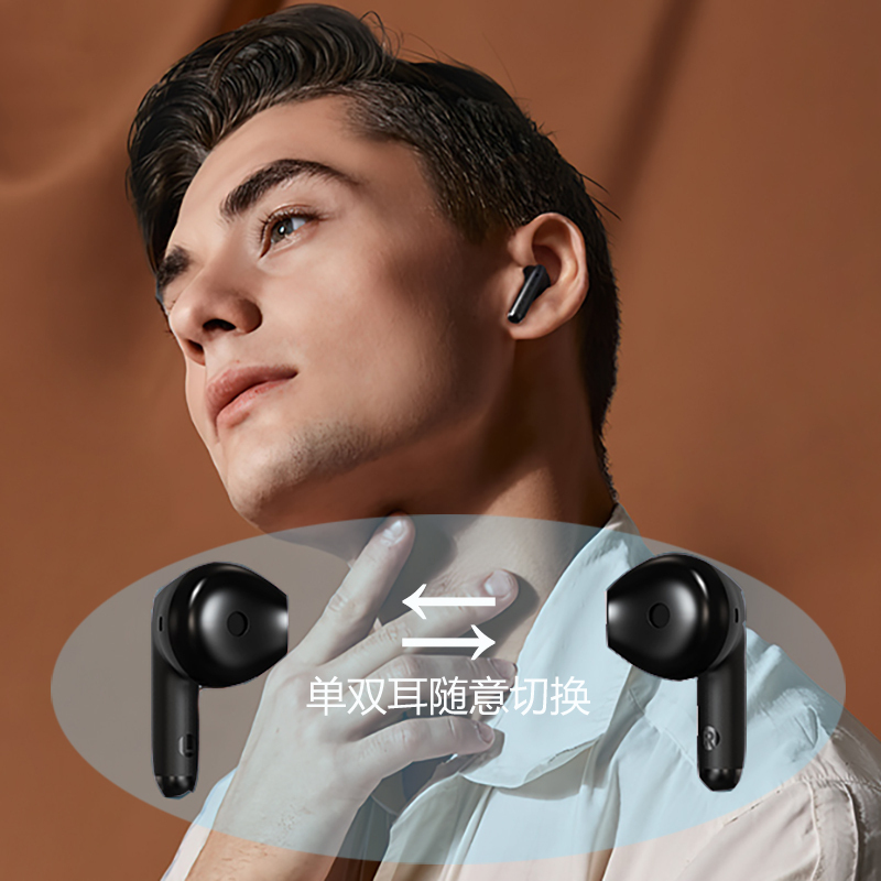 EDIFIER/漫步者 X2入耳式无线蓝牙耳机降噪运动游戏真无线新款 黑色高清大图