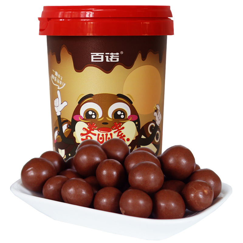 百诺英式麦丽素纯可可脂牛奶巧克力黑巧罐装100g结婚喜糖零食品日期到