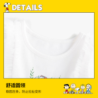 史努比童装女童连衣裙夏季新款儿童裙子小女孩公主裙宝宝无袖背心裙HY21645