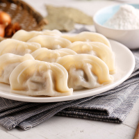 三全灌汤猪肉荠菜菜水饺450g
