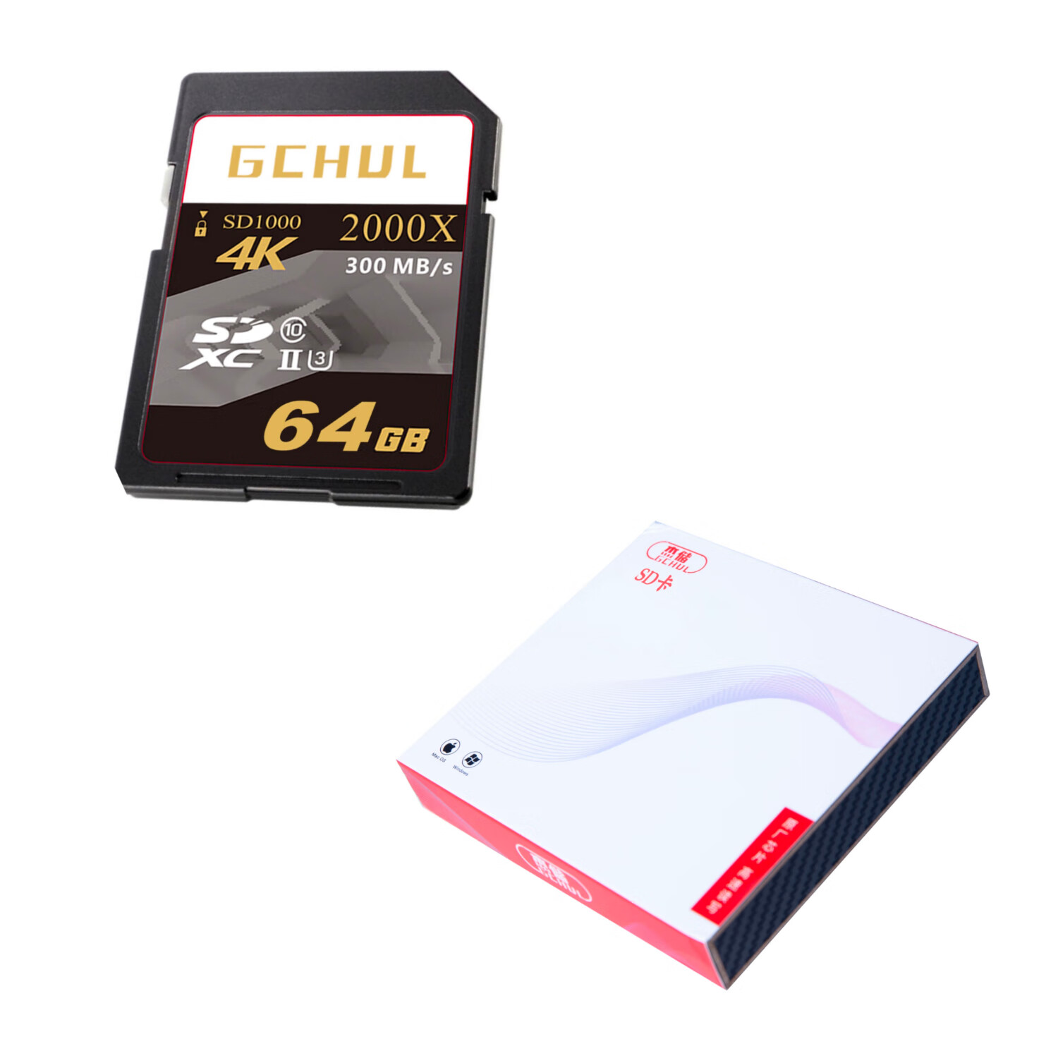 杰储(GCHUL) SD1000 64G SD卡 存储卡 (计价单位:张) 灰色高清大图