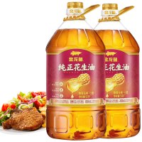 金龙鱼纯正花生油5L*2桶 组合花生油 炒菜植物油食用油花生油