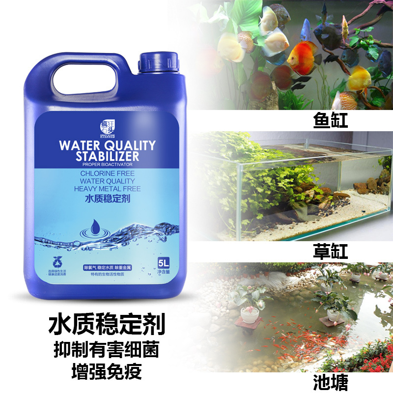 鱼缸水质稳定剂自来水除氯剂水质安定剂5L观赏鱼换水除氯水