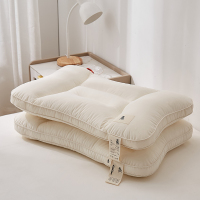 红蜻蜓A类生态抑菌纯棉枕头护颈枕助睡眠男女一对装家用高枕